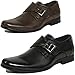 Alpine Swiss Men's Uster Monk Strap Loafers Lined Slip On Shoes