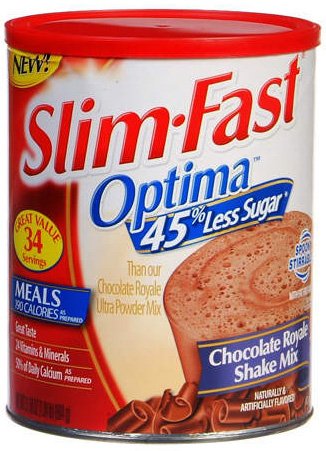 Slim Fast Optima Chocolate Shake Mix Powder, 31.18 oz Can by Nutritions-Bars