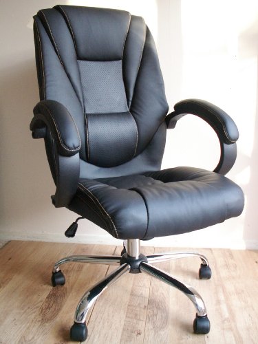 HIGH BACK EXECUTIVE OFFICE CHAIR CHROME BASE