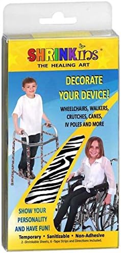 SHRINKins SHR100ZEBR The Healing Art Childrens Medical Device Zebra Design Decorating & Personalization Kits