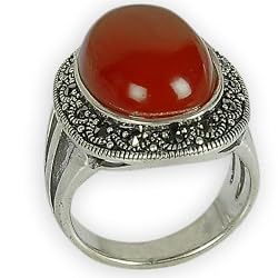 Fashion Ring Sterling Silver Smokeyquartz Jewelry US Size 3 1/2