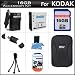 16GB Exclusive Accessory Kit For The Kodak Zi8 Pocket Video Camera & Kodak PLAYSPORT Package Includes 16GB Memory + Kodak Klic-7004 Replacement battery (1100MAH) + 1 Hour Charger + Hard Shell Carrying Case, Flexible Tripod + More