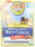 Earths Best Organic Whole Grain, Rice Cereal with Apples, 8 Ounce Box
