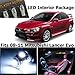 Classy Autos White LED Lights Interior Package Deal Lancer Evo X (6 Pieces)