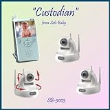 The Custodian. 2.5 Wireless Monitor with 3 Tilt and Pan Cameras From Safe Baby. Includes a Free Power Pack Valued At $24.95.