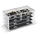 Clear Acrylic Jewelry Box - 6 Padded Drawers