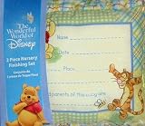 Winnie The Pooh 2 Pc Finishing Bedding Crib Set - Keepsake Pillow, Dust Ruffle