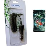 GENUINE Nokia CAR CHARGER for 1100, 1101, 1110, 1112,1600, 2100, 2300, 2310, 2600 (NOT Classic), 2610, 2650, 2652, 2775, 3100, 3108, 3120 (NOT Classic), 3200, 3210, 3220, 3230, 3300, 3310, 3310e, 3330, 3330e, 3350, 3410, 3510, 3510i, 3650, 3660, 5100, 5110, 5130, 5140, 5140i, 5210, 5510, 6020, 6021, 6030, 6060, 6100, 6150, 6170, 6210 (NOT Supernova), 6230, 6230i, 6250, 6310, 6310i, 6510, 6600 (NOT Slide or Fold), 6610, 6610i, 6630, 6650 (NOT Fold or Flip), 6670, 6680, 6681, 6800, 6810, 6820, 6822, 7100 SUPERNOVA, 7110, 7200, 7210 (NOT Supernova), 7250, 7250i, 7260, 7270, 7280, 7380, 7600, 7610 (NOT Supernova), 7650, 7700, 7710, 8210, 8250, 8310, 8310e, 8800 (Original edition only), 8810, 8850, 8890, 8910, 8910i, 9110, 9210, 9210i, 9300, 9300i, 9500, N-Gage, N-Gage QD - Includes free Hi-etech mobile phone sleeve
