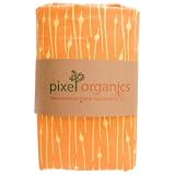 Organic Lions Orange Crib Sheet by Pixel Pieces