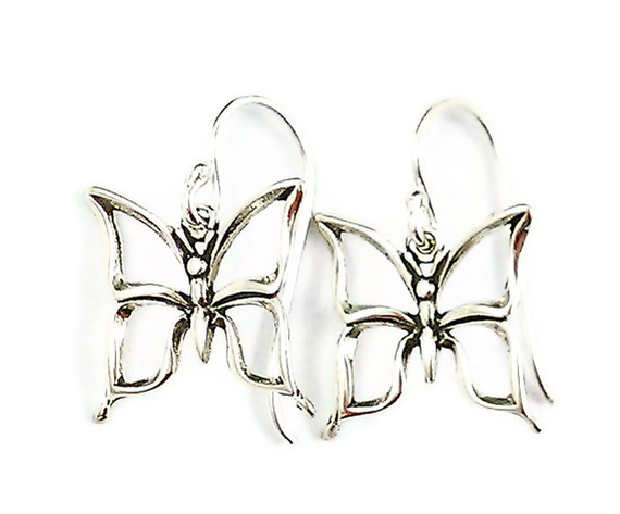 Sterling Silver Butterfly Earrings