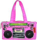 Loop NYC Audio Couture Neon Pink Boombox Bag with Speakers!