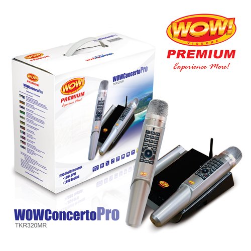 WOW Videoke Concerto Pro TKR320MR 2010 Edition- with 2,934 Songs