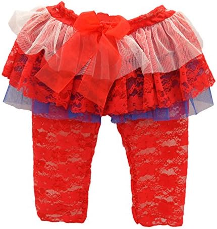 Red White & Blue Baby Leggings with Tutu