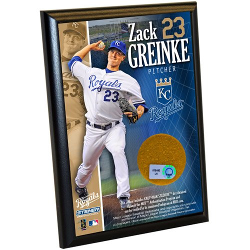 MLB Kansas City Royals Zack Greinke 4-by-6-Inch Dirt Plaque