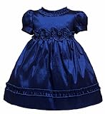 New Shimmering Party Dress 6M to 24M (In Choice of Red or Blue)