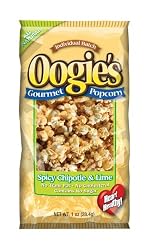 Oogie's Gourmet Popcorn, Spicy Chipotle & Lime, 1 -Ounce Bags (Pack of 28)