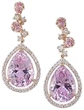 18KR Kunzite and Diamond Earrings