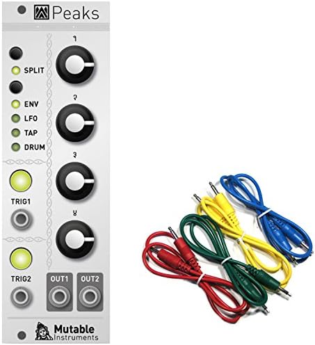 Mutable Instruments Peaks Dual Trigger to Signal Converter Eurorack Module w/ 4 Cables