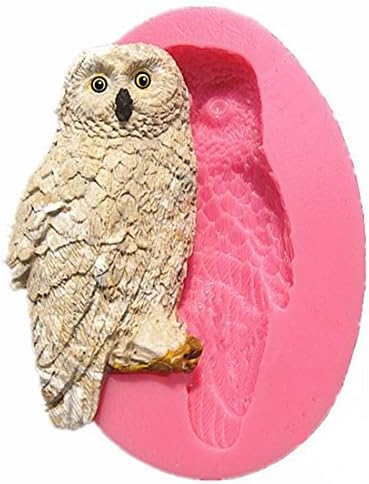 Cute Owl Silicone Fondant Cake Mold Chocolate Polymer Clay Mould