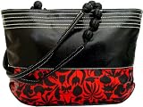 51pindncvWL._SL160_ - Red Black Fashion Tote Bag Purse Handbag - celebrity-purses-savings