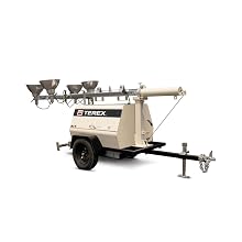 Terex AL4 Heavy-Duty Portable Light Tower,6kW  Generator Powered 4000 Watts of Light