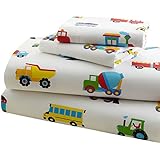 Olive Kids Trains, Planes, Trucks Toddler Sheet Set