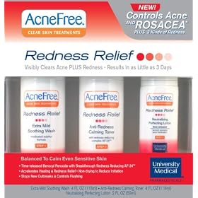Click here to buy University Medical AcneFree Redness Relief System.