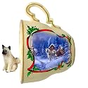 Fawn Akita Christmas Ornament Sleigh Ride Tea Cup