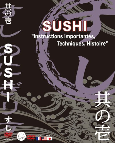 寿司の握り方DVD SUSHI(日・英・仏/PAL版) 3カ国語 How to make sushiDVD(Eng/Jpn/Fre.trilingual)
