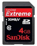 4GB Extreme III Secure Digital (SDHC) Card (30MB/s)