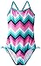 Kanu Surf Big Girls Olivia One-Piece Swimsuit,Purple/Multi,8
