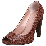 Gwyneth Shoes Diva Croco Peep Toe Pump