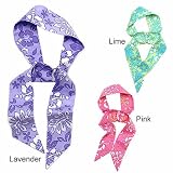 L. Erickson USA Elastic Loop Headband - Fiji Flower 100% Cotton