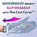 The Cast Cover – Adult Short Arm - Black (Adult L/XL) – Broken Arm, Wrist, Hand, Bandage Protector – Soft, Reusable and Washable Cover