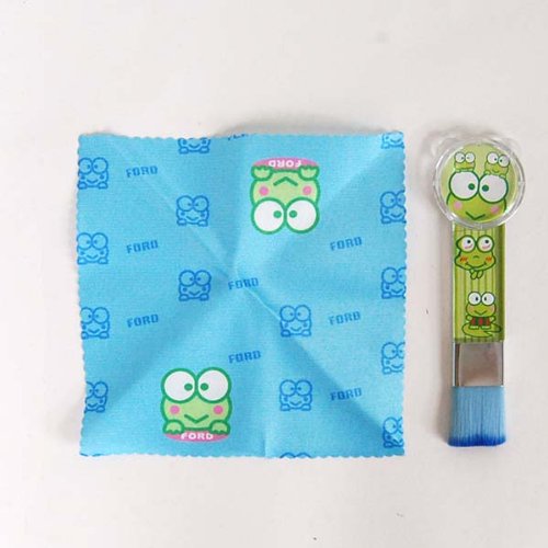 Keroppi+Brush+Mirror+PC+Screen+Wipe+Cloth+Set Keroppi+Brush+Mirror+PC+Screen+Wipe+Cloth+Set