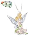 Disney Tinkerbell Crystal Pave Pendant Necklace: Am I Cute Or What? by The Bradford Exchange