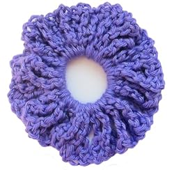 Handmade Scrunchie in Fresh Purple - 100% Crocheted By Hand [Misc.]