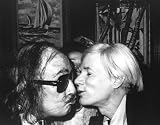 POSTCARD. ANDY WARHOL KISSING SALVADOR DALI, 1978. PHOTO BY CHRISTOPHER MAKOS. NEW