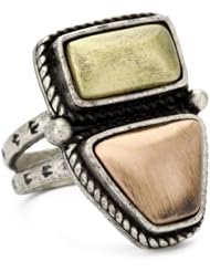 Vanessa Mooney Mixed Metal Stone Ring