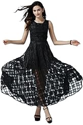 Sleeveless Cocktail Vintage Fitted Flared-Skirt Organza/Polyester Floral Print Summer Party Dress/Maxi Dress 