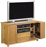 Hmptn Bay Media Storage Doors 27hx48w Natural