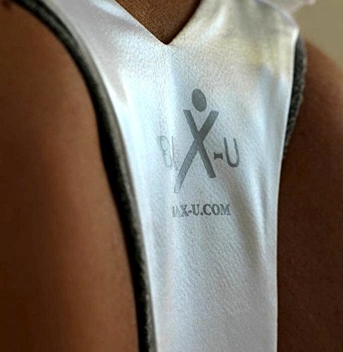 BAX-U Posture Corrector | UNISEX | Adjustable and Comfortable Upper Back & Shoulder Support Brace | Chiropractor Designed | XSMALL | WHITE