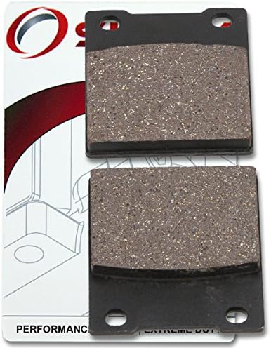 SixityQ6 Rear Organic Brake Pads compatible with Suzuki GSX1300R for Hayabusa RX RY RK1 RK2 RZK3 RK4 RZK4 RK5 RK6 RZK6 RK7 1999-2007 Complete Set