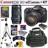 Canon EOS-50D 15.1MP Digital SLR Camera With 28-135IS/70-300IS USM Lenses + ....
