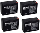 UPG - New 12V 10AH SLA Currie Izip Ezip ebike Battery Electric Bike Shop - 4 Pack - UB12100MP46