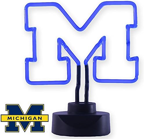 Michigan Wolverines Table Top Neon Light