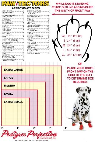 Paw Tectors by Pedigree Perfection International Inc. Water Proof Boot, X-Large, Pink