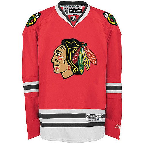 NHL Youth Chicago Blackhawks Team Color Premier Jersey - R58Hxbdd (Red, Large/X-Large)