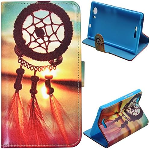 Einzige Wiko Ridge 4G (Campanula) Slim Fit Leather Case Cover with Stand & Card Slots with Free Universal Screen-stylus