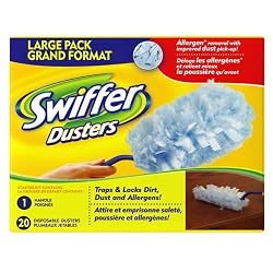 Swiffer Dusters Starter Pack. 1 handle, 20 disposable dusters.